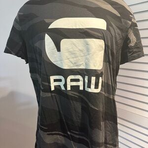 G-Star Men's Camo Tee - Gray and Black
